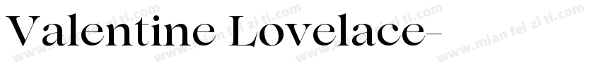 Valentine Lovelace字体转换